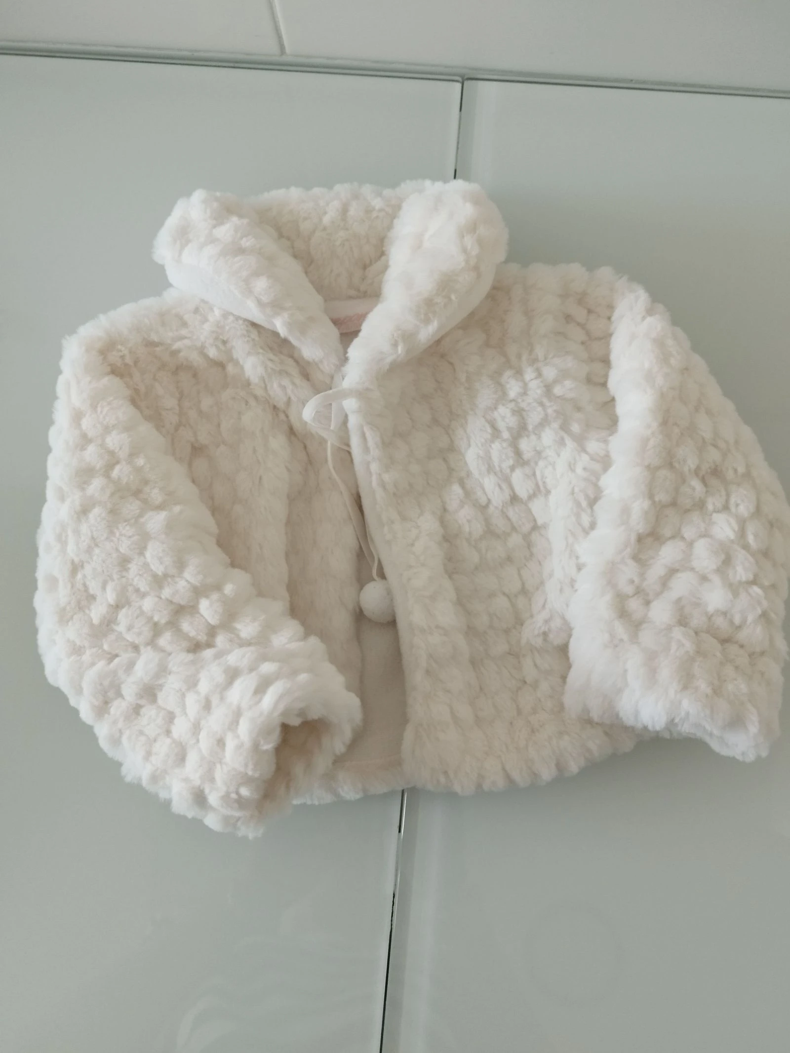 Chaqueta de pelo suave con forro polar 6-9 meses